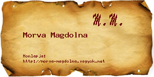 Morva Magdolna névjegykártya